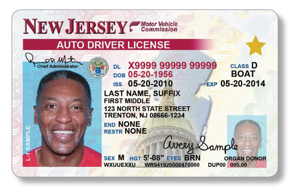 New Jersey Driver's License