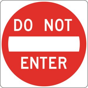 California DMV road sign — question 20