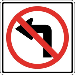 California DMV road sign — question 32