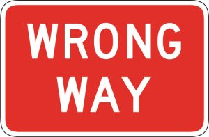 California DMV road sign — question 26
