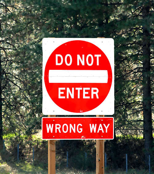 California DMV road sign — question 19