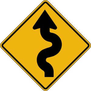 California DMV road sign — question 35